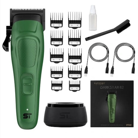 Supreme Trimmer DarkStar 82 Haarschneidemaschine Grün, Metallgehäuse