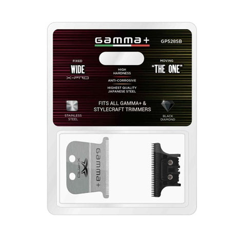 Gamma+ X-Pro Wide Trimmer Schneidsatz Edelstahl mit DLC