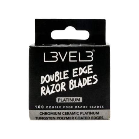 L3VEL3 Double Edge Rasierklingen 100er-Pack für Rasierhobel