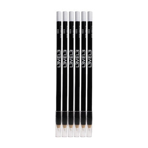 L3VEL3 Hair Liner Pencils Weiß 6er-Set – Konturenstifte für Haardesigns