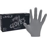 L3VEL3 Professional Nitrilhandschuhe Liquid Metal, Größe XL, 100 Stück