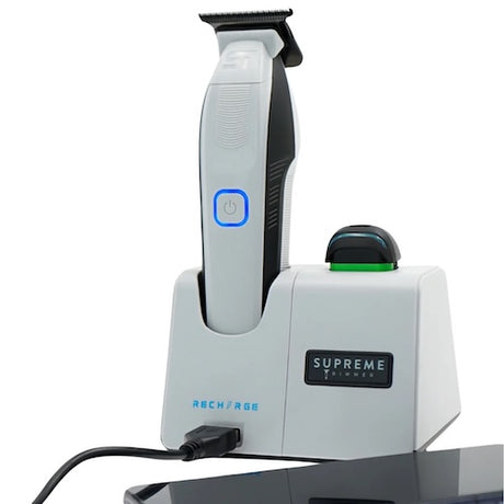Supreme Trimmer Recharge Konturenschneider Weiß mit Wechselakku