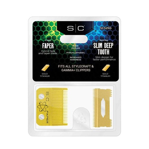 Stylecraft Gold Titanium FAPER Schneidsatz mit Deep Tooth Cutter