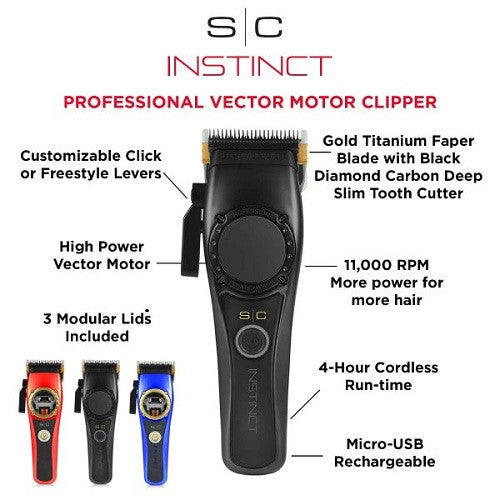 Stylecraft Professional Instinct Akku-Haarschneidemaschine mit Vector-Motor