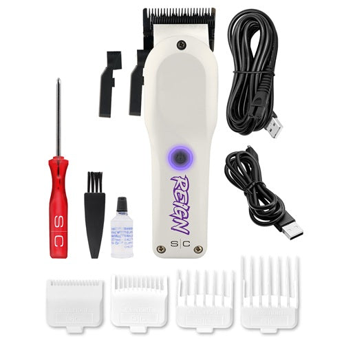 Stylecraft Professional Reign Weiß Akku-Haarschneidemaschine mit Brushless-Motor