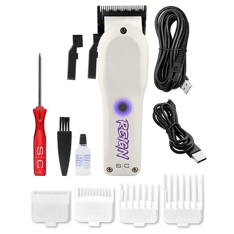 Stylecraft Professional Reign Weiß Akku-Haarschneidemaschine mit Brushless-Motor