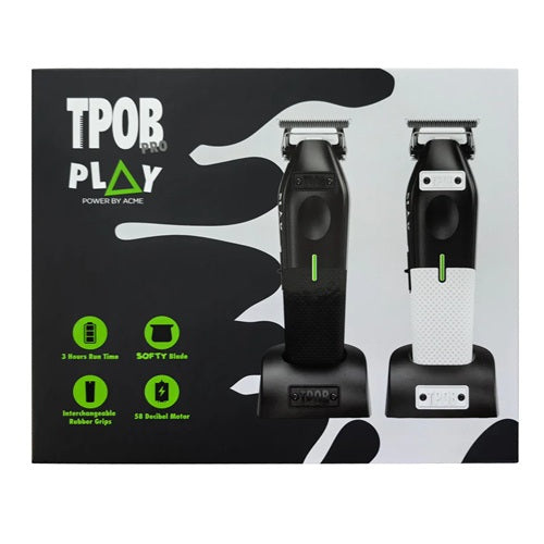 TPOB Play Black & White Akku-Trimmer mit Zero-Gap-Tool
