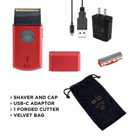 Stylecraft Professional Uno 2.0 Rot Folienrasierer mit Akku