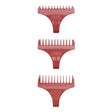 WAHL T-Wide Trimmer Aufsteckkämme 1,5 / 3,0 / 4,5 mm, rot