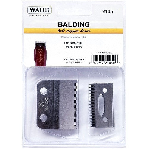 WAHL 2105 Balding Klinge 6X0 für Glatzen und Konturen