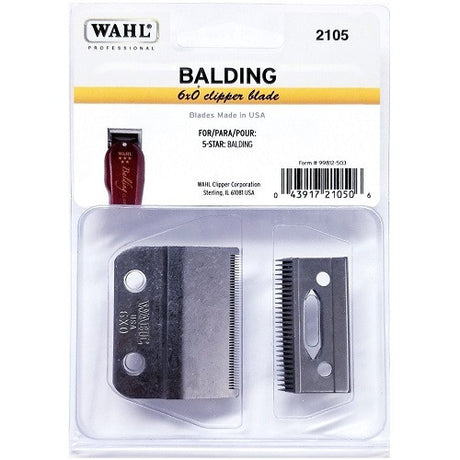WAHL 2105 Balding Klinge 6X0 für Glatzen und Konturen