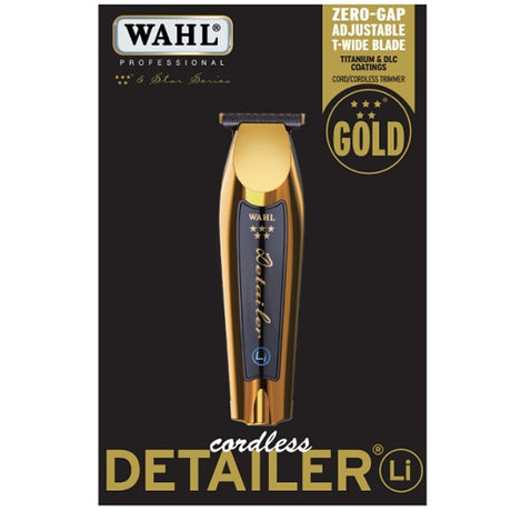 WAHL Professional 5 Star Gold Detailer Li Akku-Trimmer mit T-Wide-Klinge